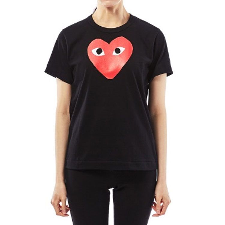 (WMNS) COMME des GARCONS PLAY T-Shirt Large Red Heart 'Black' AZ-T111-051-1 sold by KicksCrew product image thumbnail 3