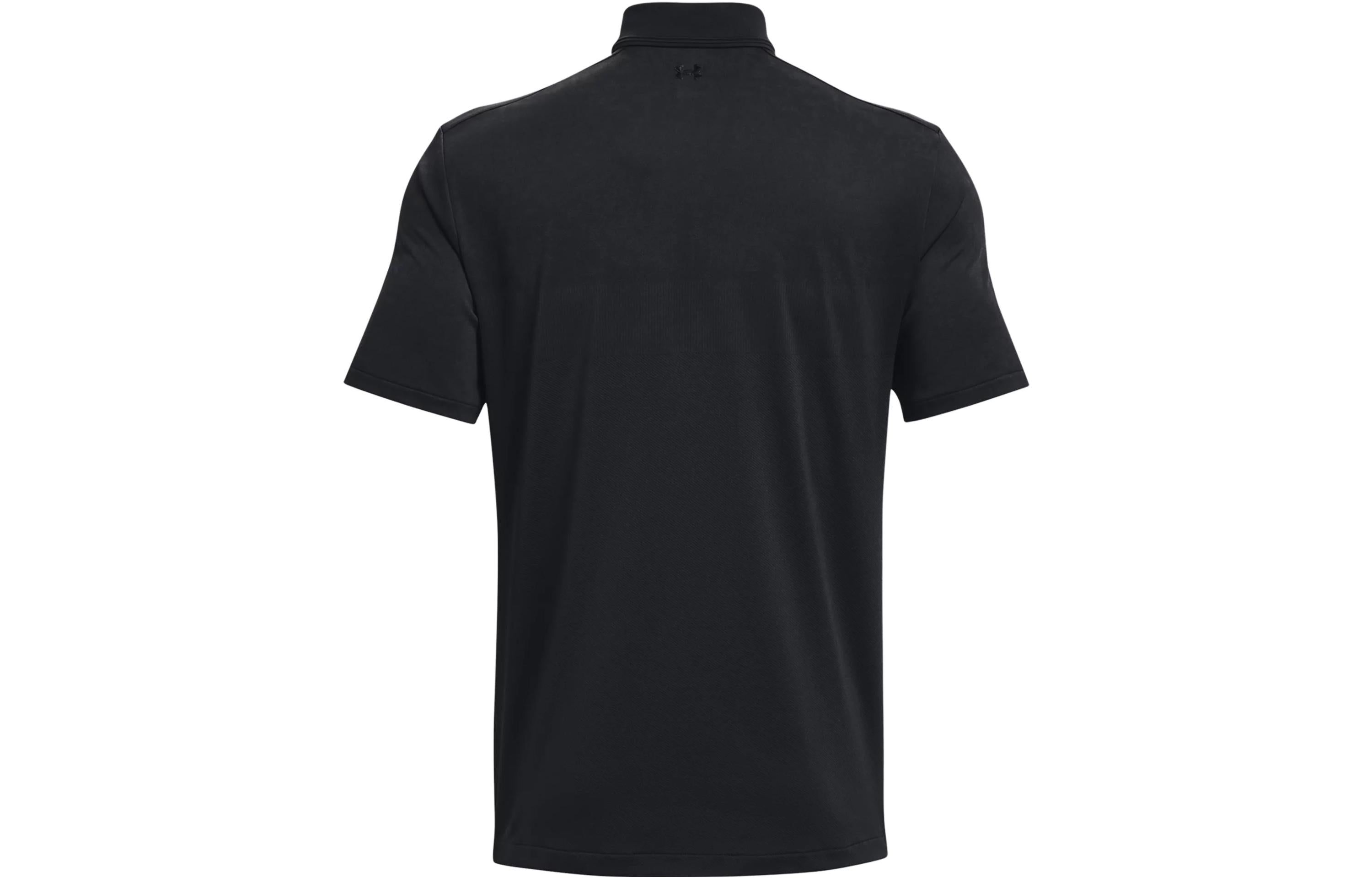 Under Armour Tour Tips Jacquard Polo Shirt 'Black' 1379737-001 sold by KicksCrew product image thumbnail 2