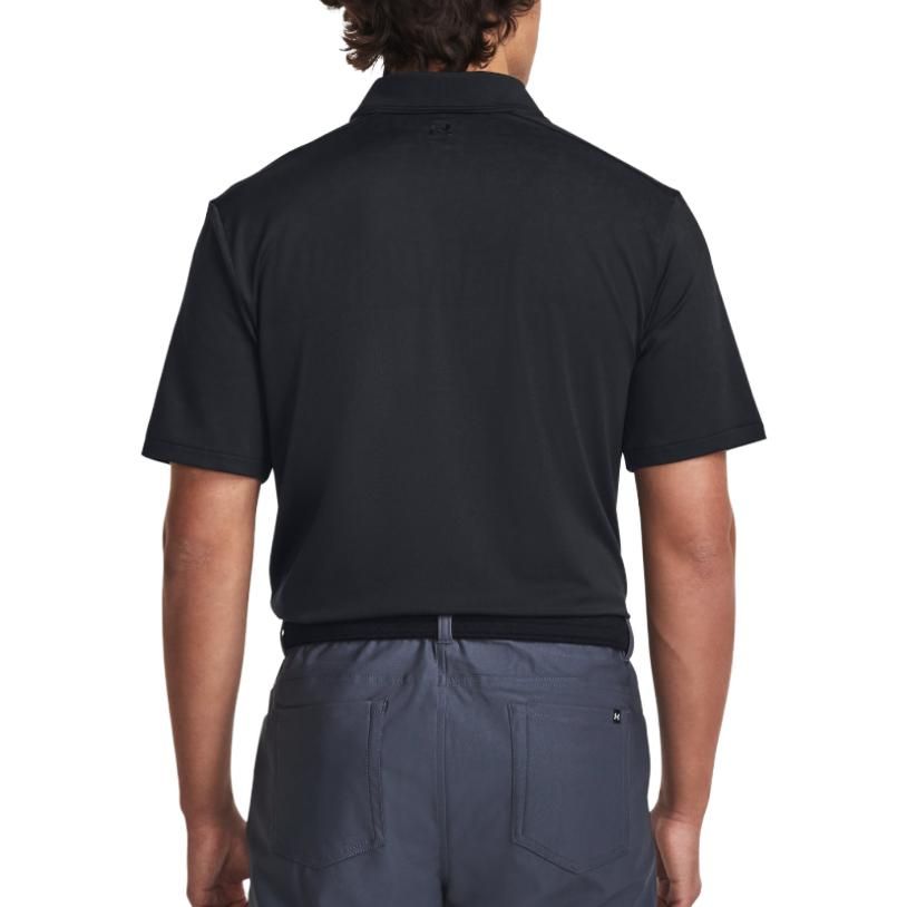Under Armour Tour Tips Jacquard Polo Shirt 'Black' 1379737-001 sold by KicksCrew product image thumbnail 5