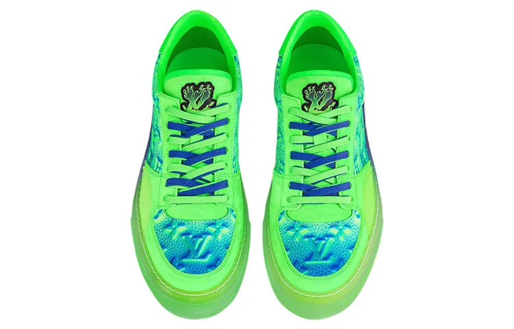 LOUIS VUITTON Ollie Richelieu Sneakers 'Green' 1A9UYP sold by KicksCrew product image thumbnail 3