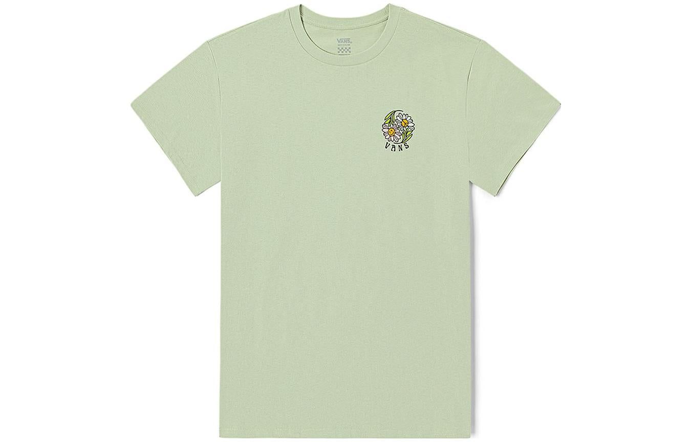 (WMNS) Vans Flower T-shirt 'Green' VN0008ZDBQH sold by KicksCrew