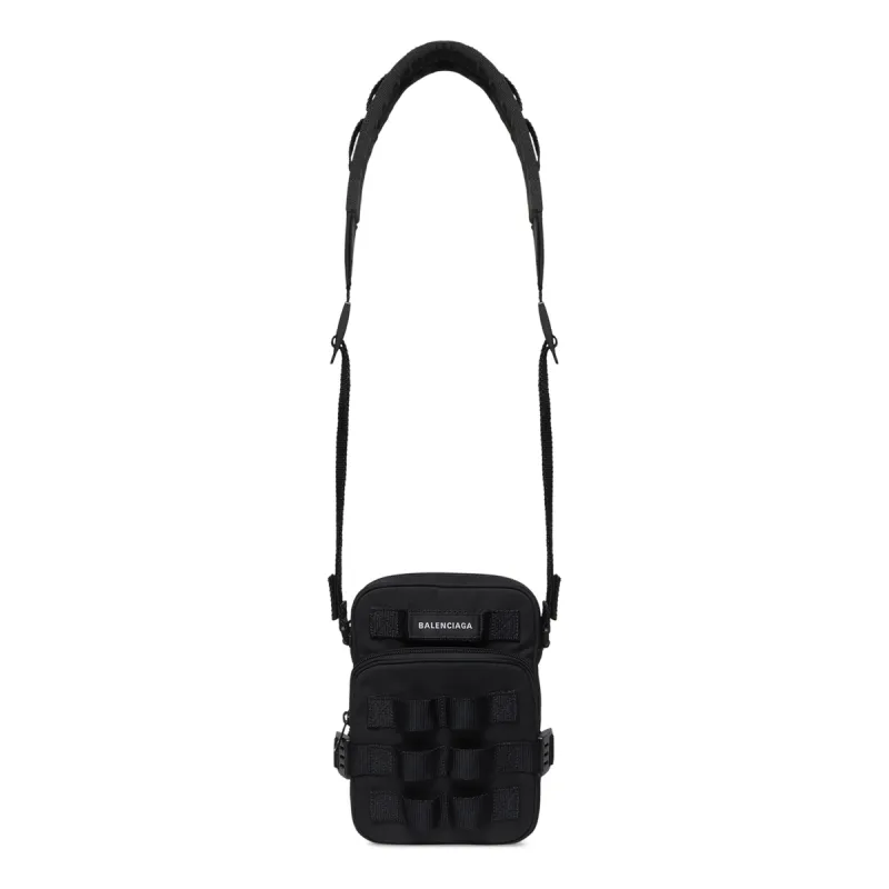 Balenciaga Army Crossbody Messenger Bag 'Black' 7158522BKPI1000 sold by KicksCrew