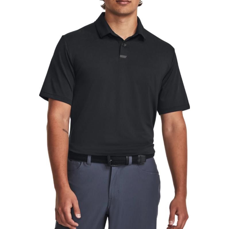 Under Armour Tour Tips Jacquard Polo Shirt 'Black' 1379737-001 sold by KicksCrew product image thumbnail 4
