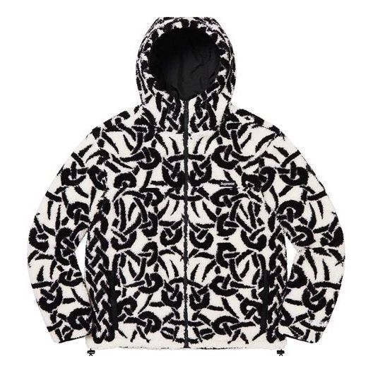 Supreme Celtic Knot Reversible Windstopper Fleece Hooded Jacket 'White Black' SUP-FW21-234 sold by KicksCrew