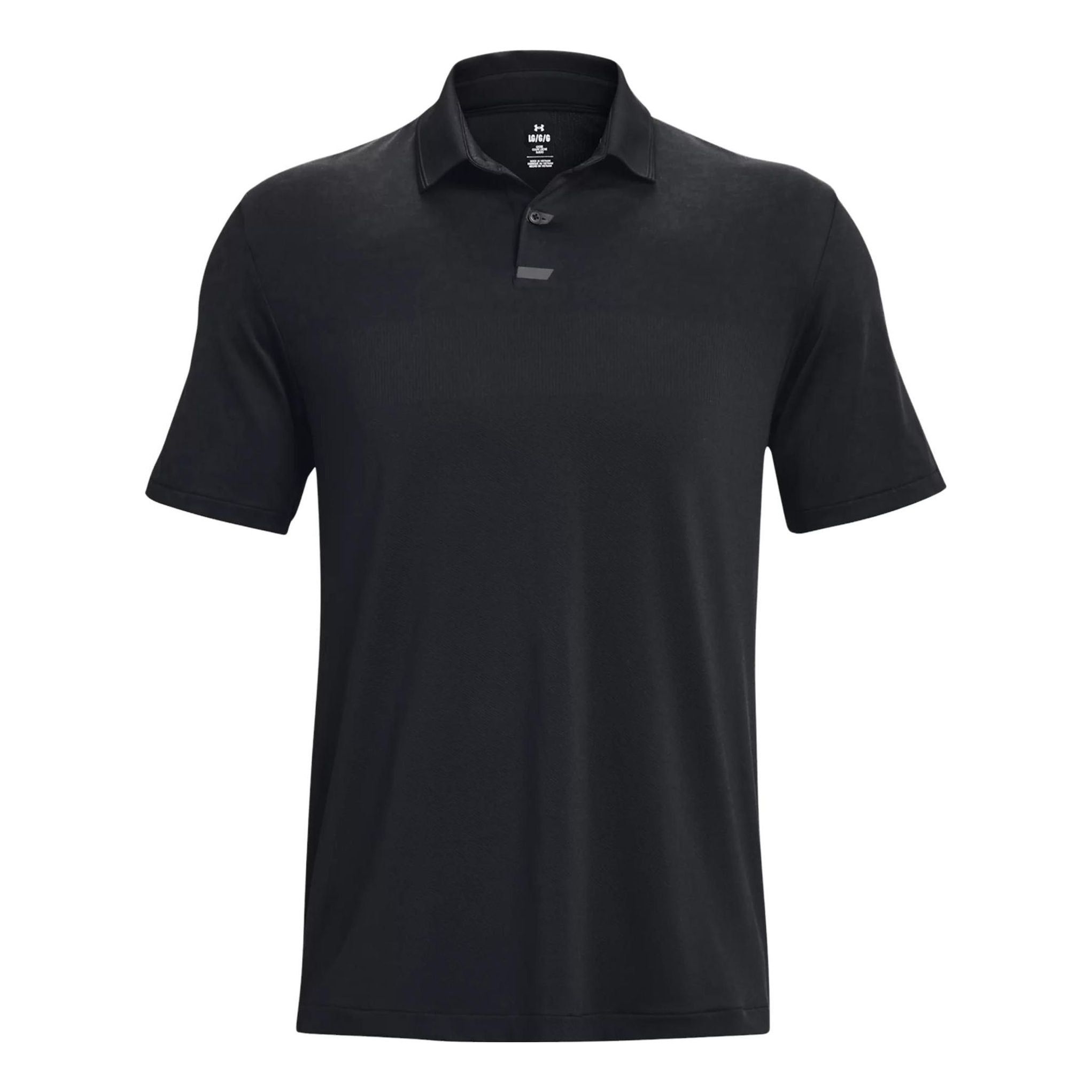 Under Armour Tour Tips Jacquard Polo Shirt 'Black' 1379737-001 sold by KicksCrew