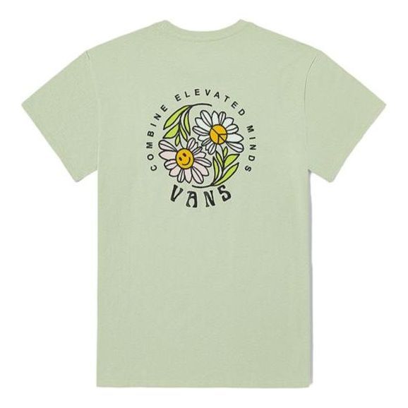 (WMNS) Vans Flower T-shirt 'Green' VN0008ZDBQH sold by KicksCrew product image thumbnail 2