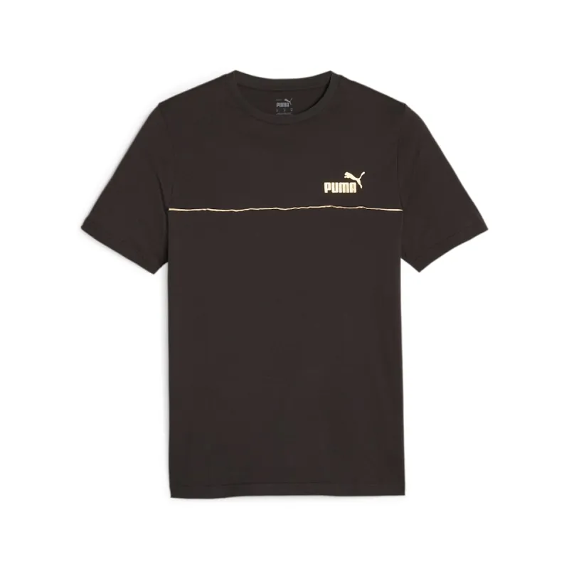 PUMA Essential Minimal Gold T-Shirt 'Black' 680012-01 sold by KicksCrew