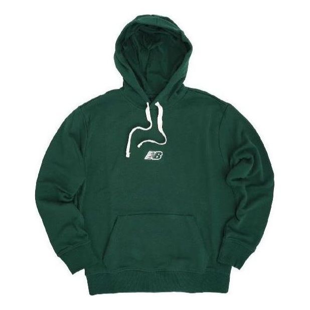 New Balance Logo Fleece Hoodie 'Nightwatch Green' AMT23511-NWG sold by KicksCrew