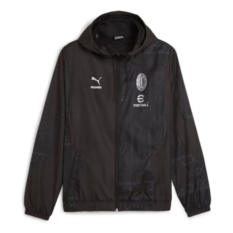 PUMA x AC MILAN PLEASURES Football Pre-match Jacket 'Black' 776092-01 sold by KicksCrew