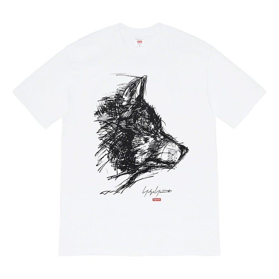 Supreme FW20 Week 4 x Yohji Yamamoto Tee 'Black White' SUP-FW20-096 sold by KicksCrew