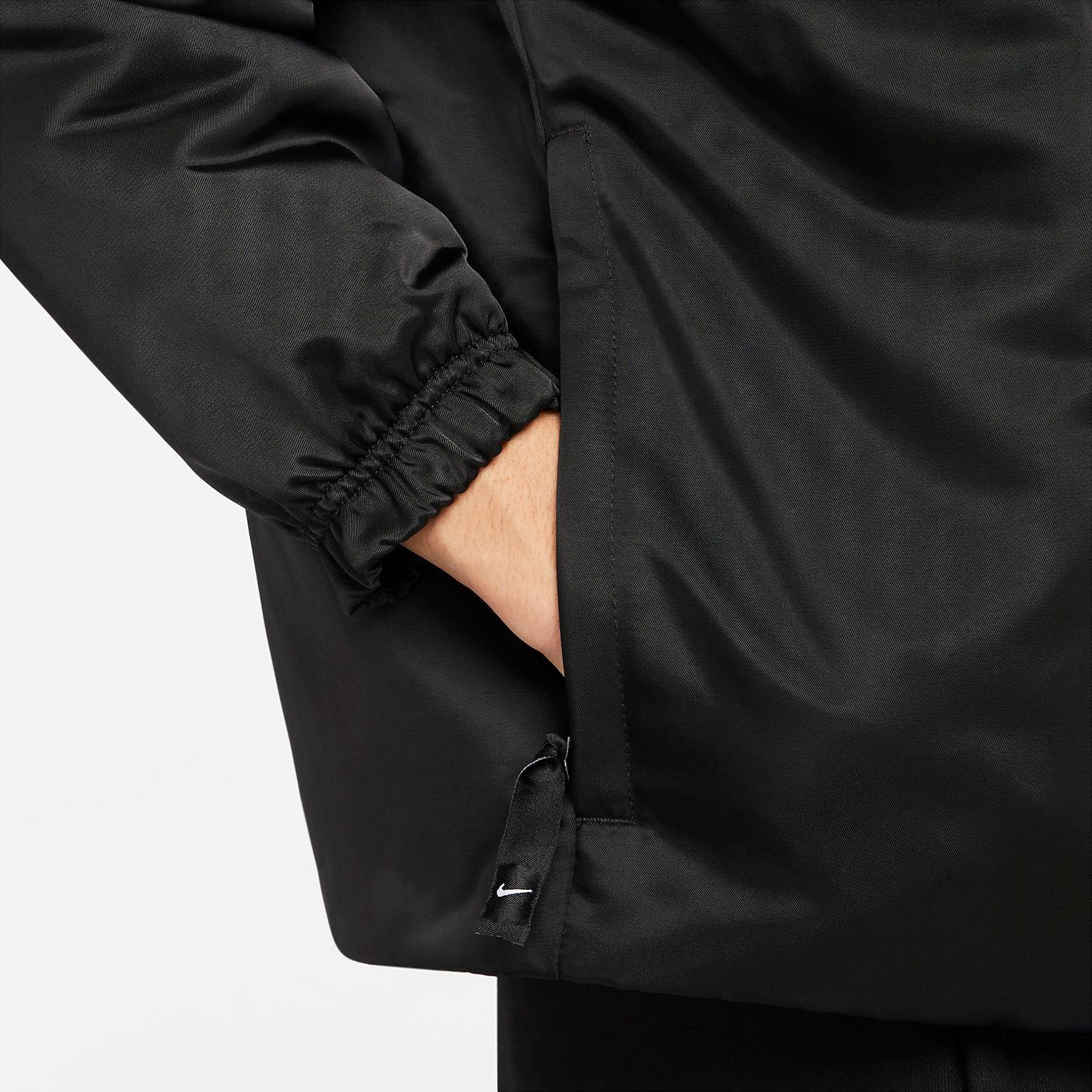 Nike NRG Solo Swoosh Satin Anorak 'Black' DR0840-010 sold by KicksCrew product image thumbnail 5