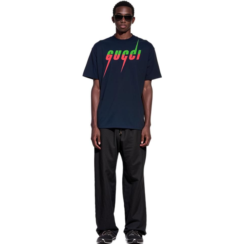 グッチ Tシャツ メンズ ブレード 565806 XJAZY ブラック サイズS Gucci Blade Printing Short Sleeve Black 565806-XJAZY-1141