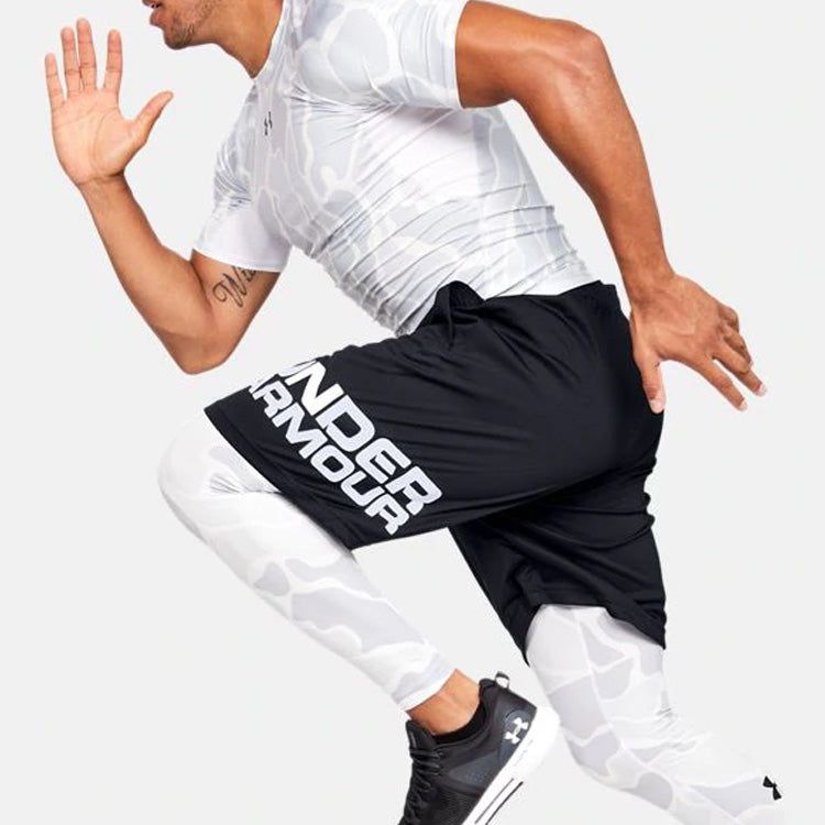 Under Armour Tech Wordmark Sports Shorts 'Black White' 1351653-001 sold by KicksCrew product image thumbnail 5