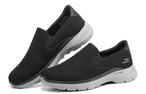 Skechers Go Walk 6 Anaglyph 'Black Grey' 216201-BKGY sold by KicksCrew