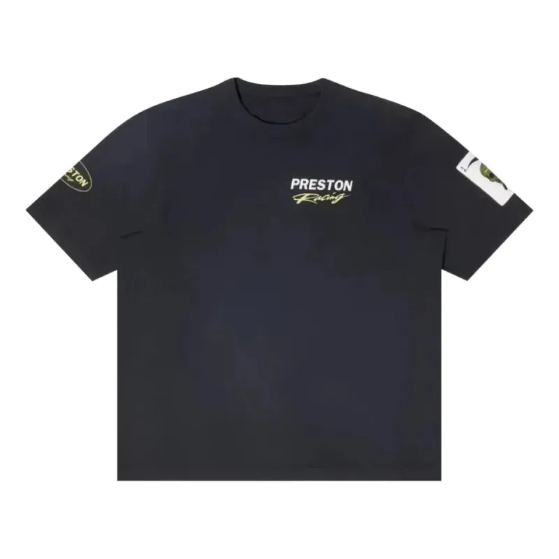 HERON PRESTON Fw22 Preston Racing T-Shirt 'Black' HMAA032S23JER0081001 sold by KicksCrew