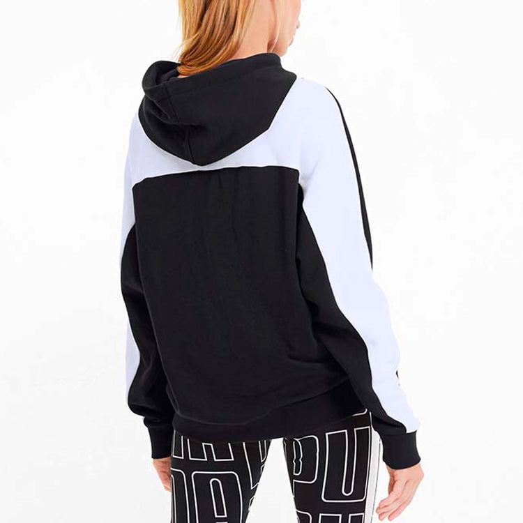 (WMNS) Puma Small Logo Hoodie 'Black White' 597447-01 sold by KicksCrew product image thumbnail 4