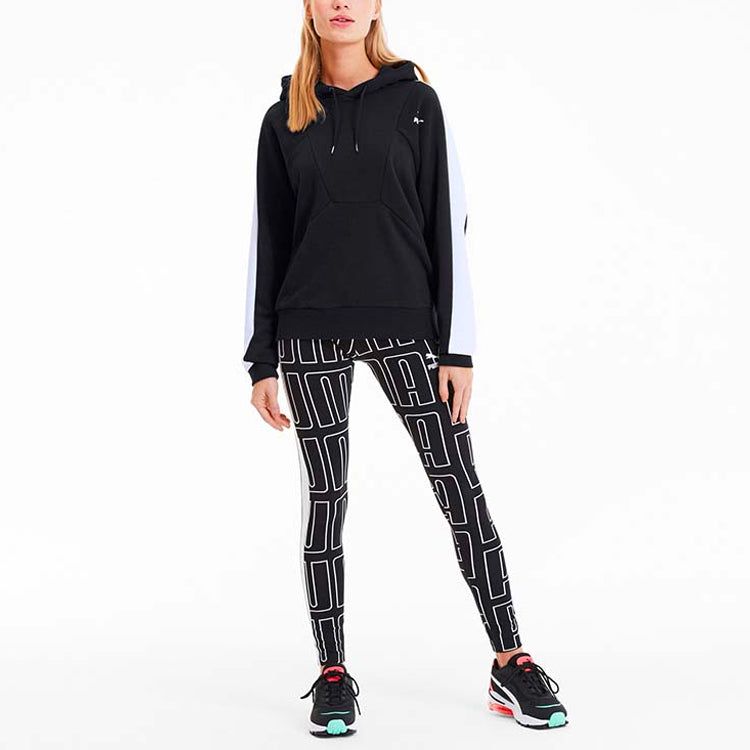 (WMNS) Puma Small Logo Hoodie 'Black White' 597447-01 sold by KicksCrew product image thumbnail 3