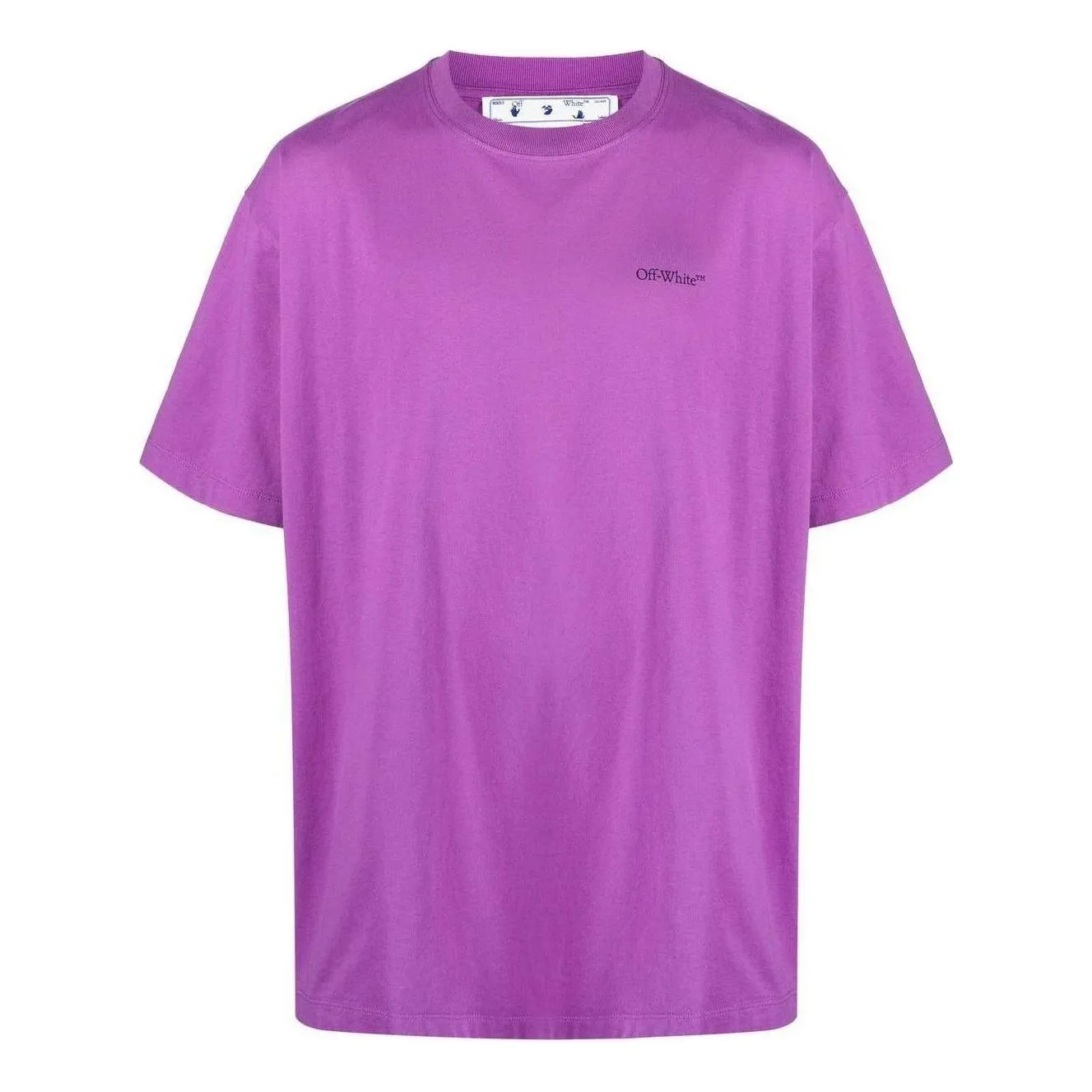 Off-White Arrows Crew-Neck T-shirt 'Purple' OMAA038S23JER0023610 sold by KicksCrew