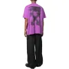 Off-White Arrows Crew-Neck T-shirt 'Purple' OMAA038S23JER0023610 sold by KicksCrew