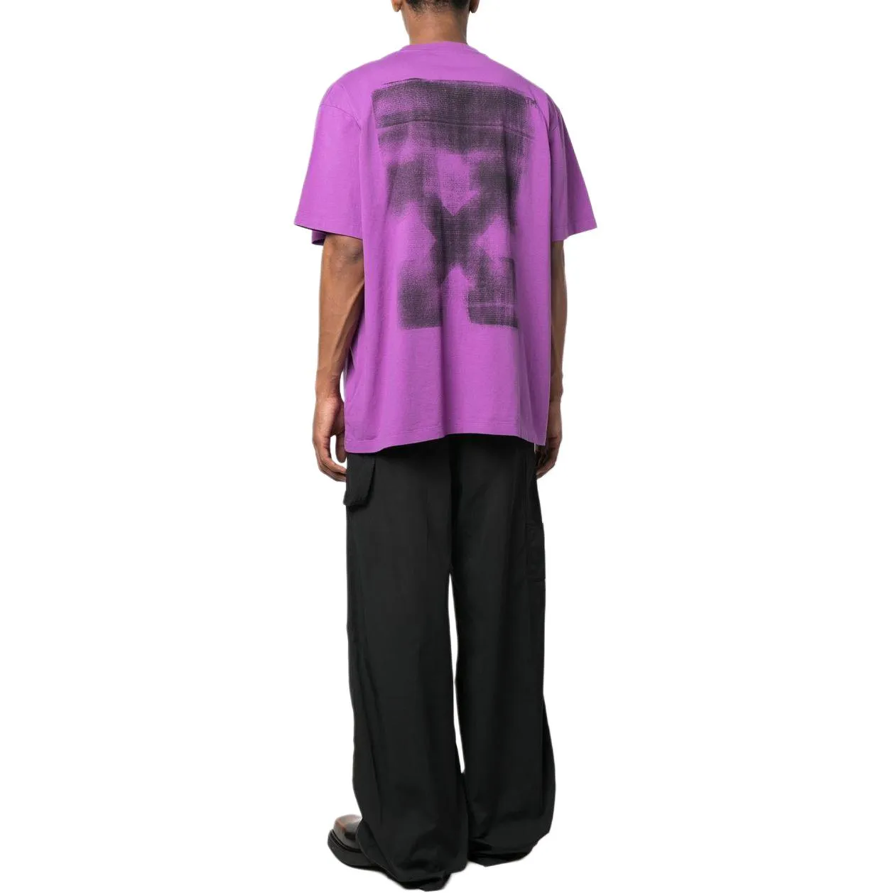 Off-White Arrows Crew-Neck T-shirt 'Purple' OMAA038S23JER0023610 sold by KicksCrew product image thumbnail 2