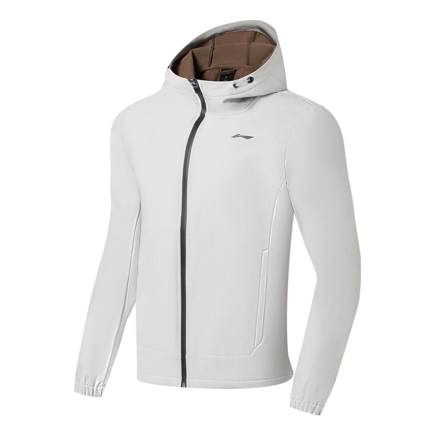 Li-Ning Athletics Hooded Jacket 'White Black' AFDSA01-4 sold by KicksCrew