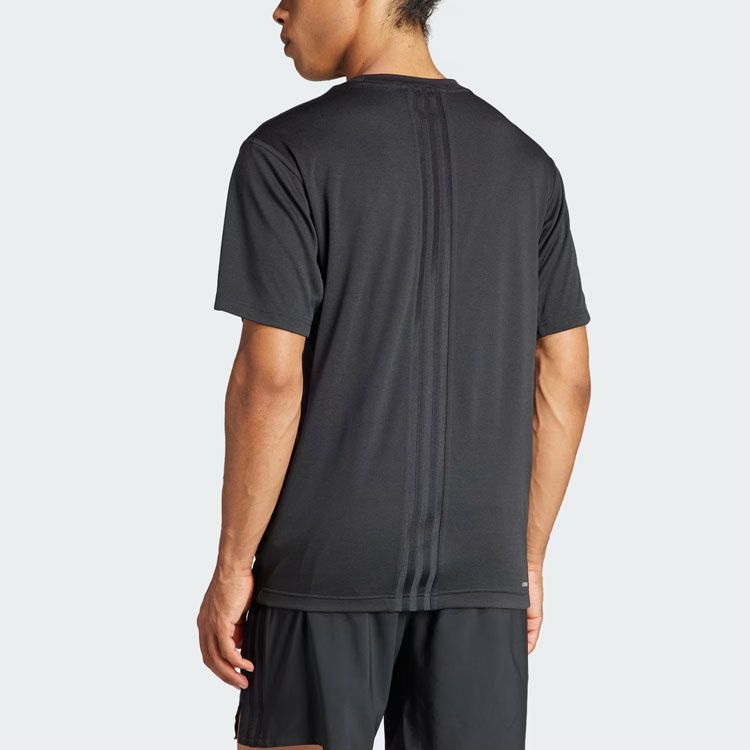 adidas HIIT Workout 3-Stripes Tee 'Black' IL7128 sold by KicksCrew product image thumbnail 4