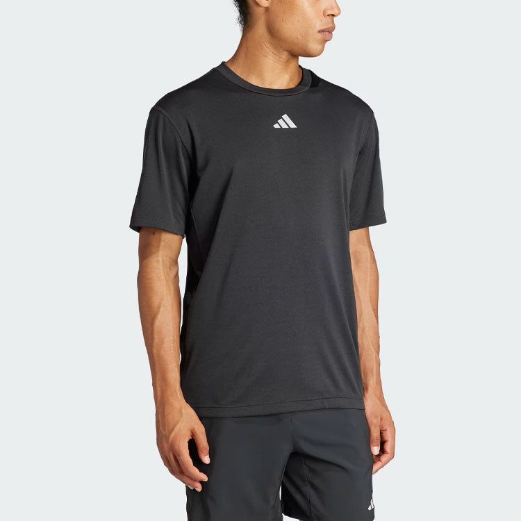 adidas HIIT Workout 3-Stripes Tee 'Black' IL7128 sold by KicksCrew product image thumbnail 3