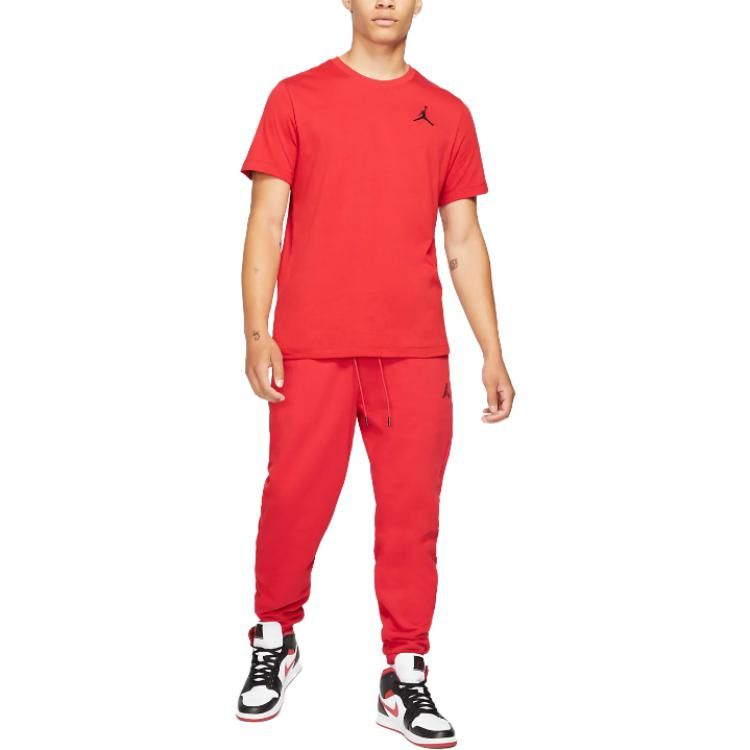 Air Jordan Jumpman Short-Sleeve T-Shirt 'Gym Red Black' DC7485-687 sold by KicksCrew product image thumbnail 3