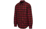 Balenciaga Checkered Flannel Padded Shirt 'Red' 642339TJO276167 sold by KicksCrew