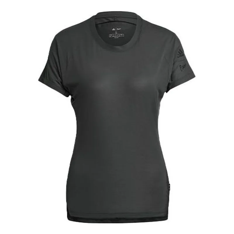 (WMNS) adidas Agravic Trail All-Around Parley T-Shirt 'Black' H31020 sold by KicksCrew