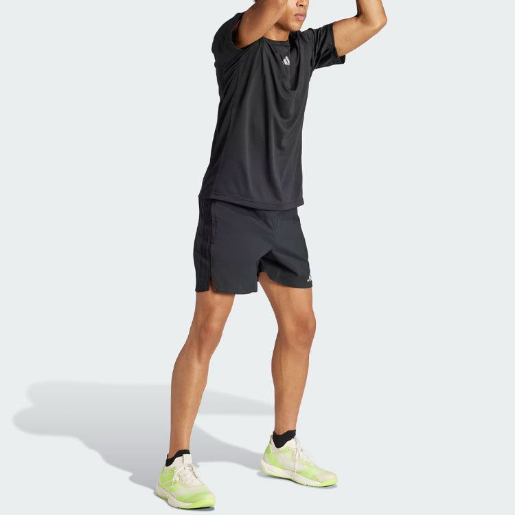 adidas HIIT Workout 3-Stripes Tee 'Black' IL7128 sold by KicksCrew product image thumbnail 5