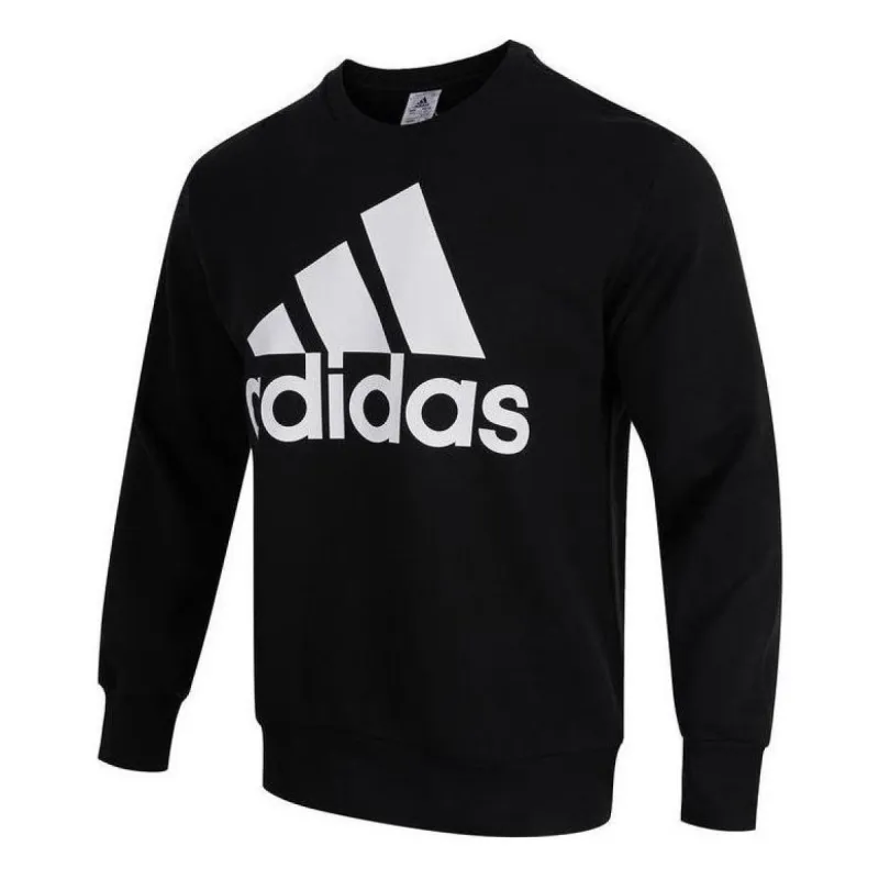 adidas Essentials French Terry Big Logo Hoodie 'Beige Blue