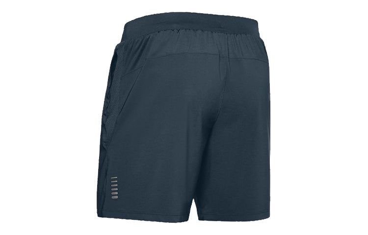 Under Armour Qualifier SpeedPocket Branded Linerless 7inch Shorts 'Dark Blue' 1350888-467 sold by KicksCrew product image thumbnail 2