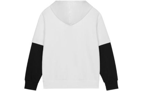 New Balance Color Block Drawstring Hoodie 'White Black' AMT13342-SST sold by KicksCrew