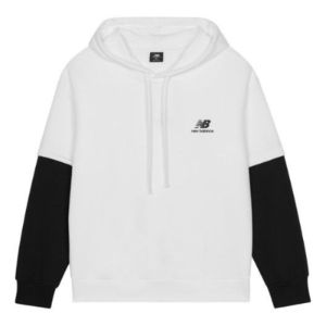 New Balance Color Block Drawstring Hoodie 'White Black' AMT13342-SST sold by KicksCrew