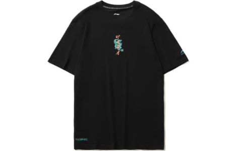 Li-Ning Graphic Short Sleeve Loose Fit T-shirt 'Black' AHSR077-3 sold by KicksCrew