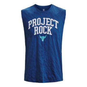 Under Armour Project Rock Sleeveless Tank 'Blue' 1379019-471 sold by KicksCrew