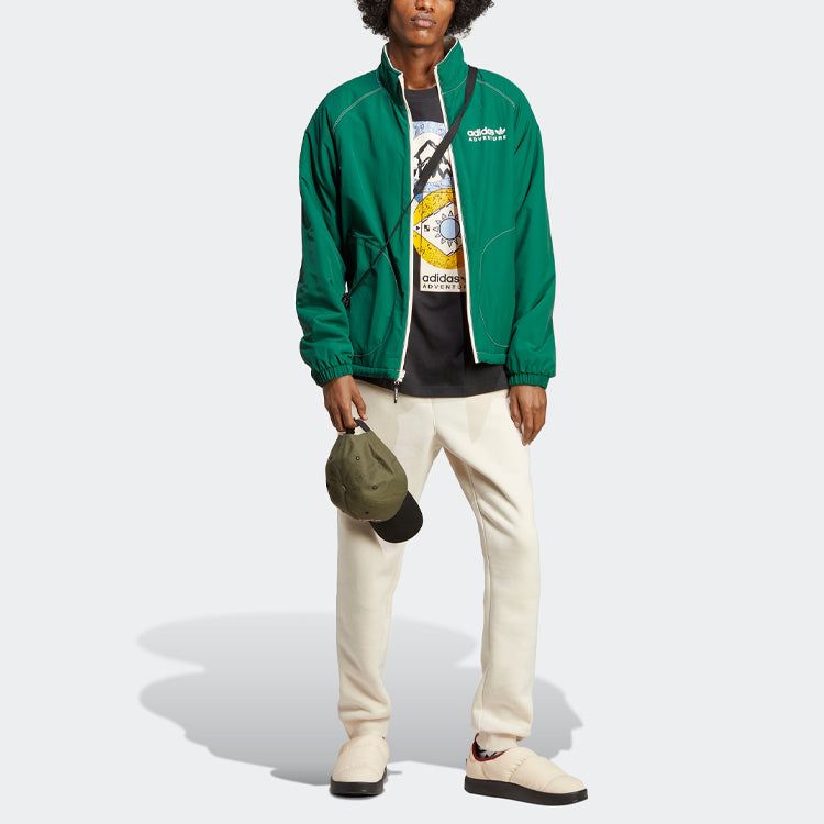 adidas Originals Adventure Fleece Reversible Jacket 'White Green' HR4227 sold by KicksCrew product image thumbnail 3