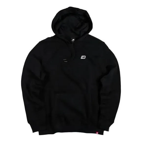 New Balance Small Logo Hoodie 'Black' MT23602-BK sold by KicksCrew