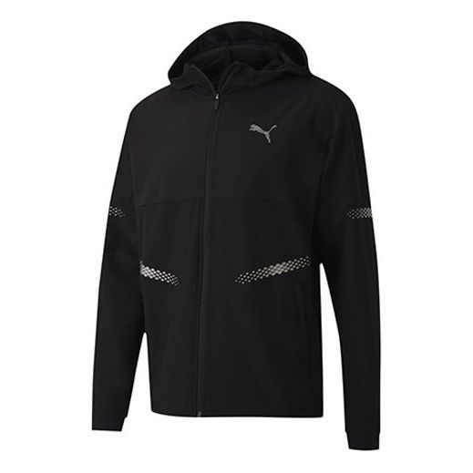 Puma Runner ID Hooded Jacket 'Black' 519382-01 sold by KicksCrew