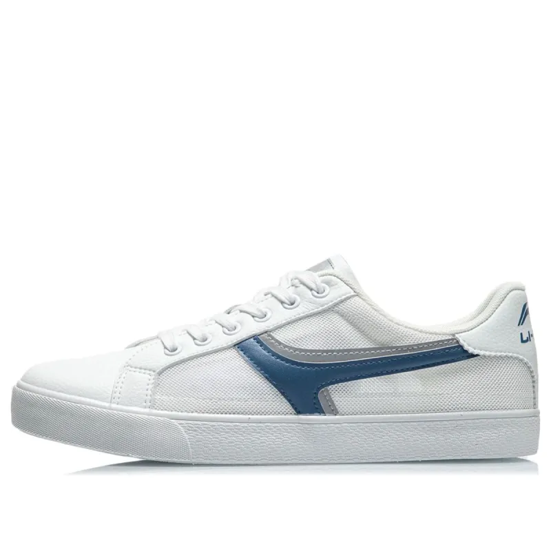Li-Ning Vintage Skate Shoes 'White Blue' AGCR395-2 sold by KicksCrew