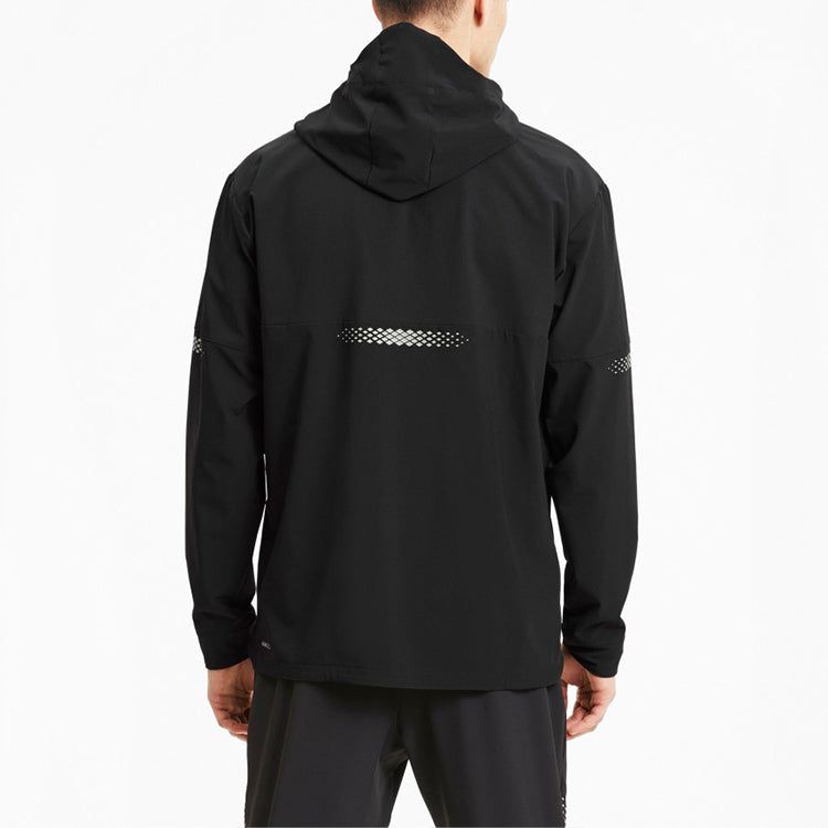 Puma Runner ID Hooded Jacket 'Black' 519382-01 sold by KicksCrew product image thumbnail 4