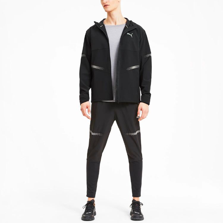 Puma Runner ID Hooded Jacket 'Black' 519382-01 sold by KicksCrew product image thumbnail 5