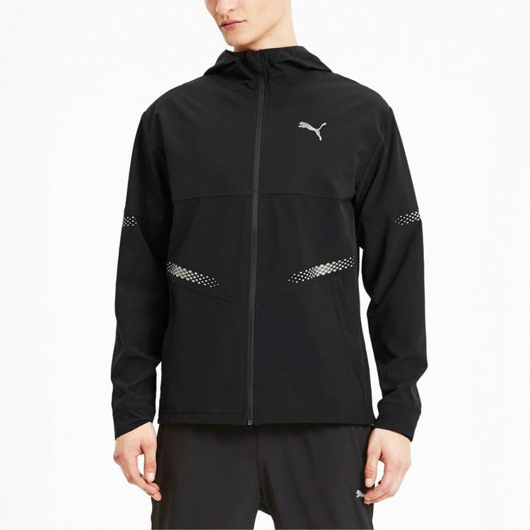 Puma Runner ID Hooded Jacket 'Black' 519382-01 sold by KicksCrew product image thumbnail 3