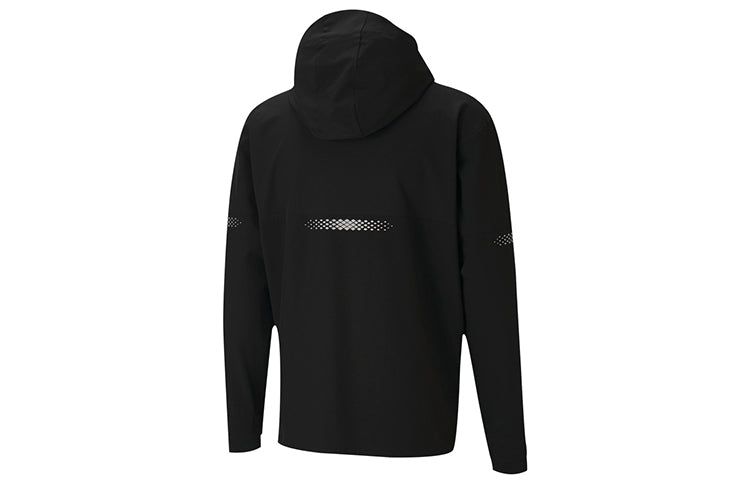 Puma Runner ID Hooded Jacket 'Black' 519382-01 sold by KicksCrew product image thumbnail 2