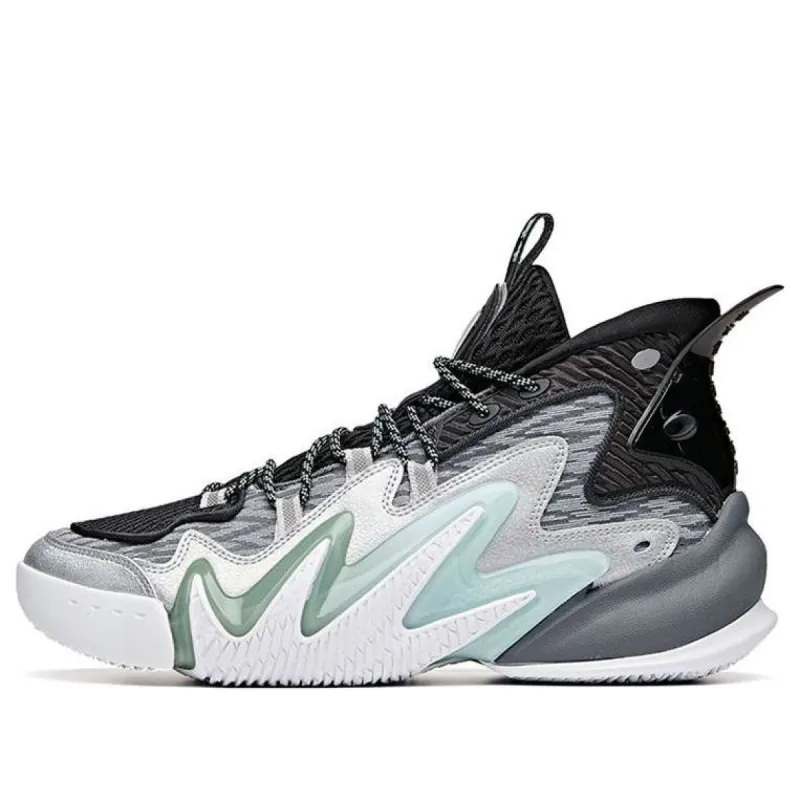 ANTA Shock Wave 2 'Black Grey Green' 112031602-5 sold by KicksCrew