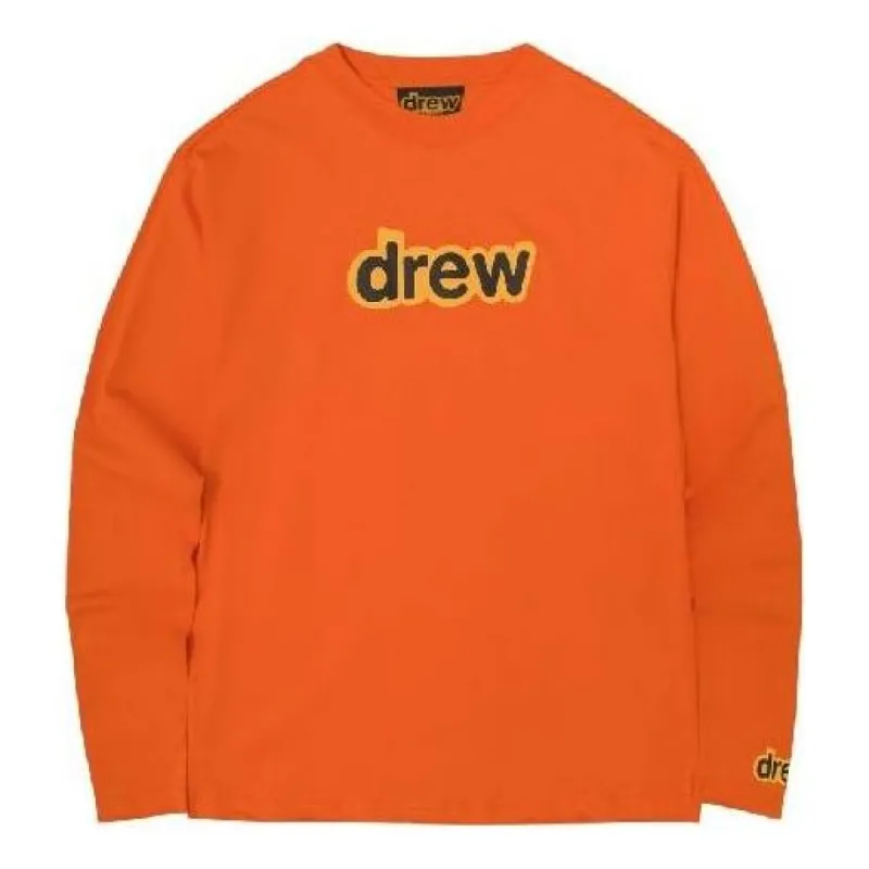 Drew House Secret Long Sleeve T-shirt 'Orange' DR-FW20-108 sold by KicksCrew