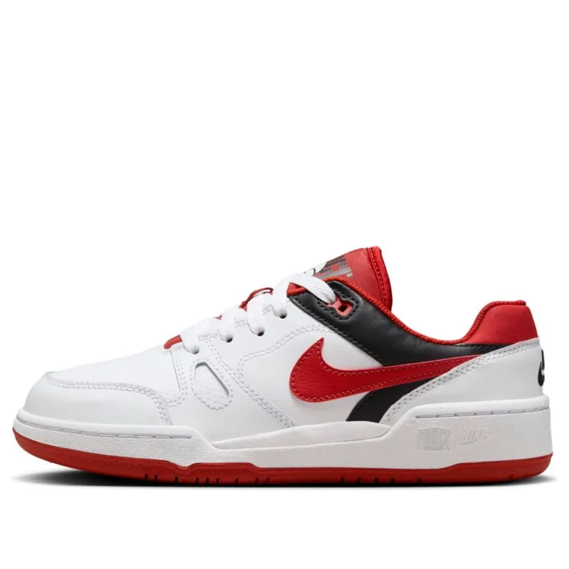 (GS) Nike Full Force Low 'White Mystic Red' FV5929-100 sold by KicksCrew