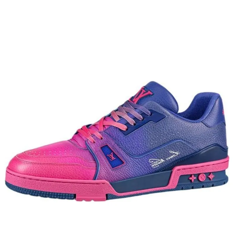 LOUIS VUITTON Trainer Sneakers 'Purple Pink' 1A9TSC sold by KicksCrew