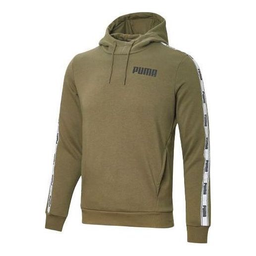 Puma Taping Fleece Hoodie 'Olivegreen' 845640-03 sold by KicksCrew